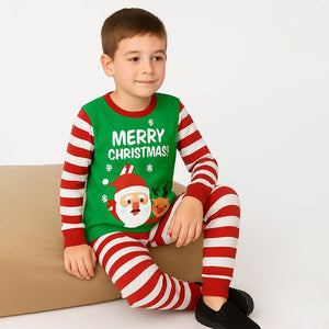 9 - 13 Yrs, Red bold Stripes,soft Cotton Kids Christmas Nightsuit - 9 Years Nightsuits