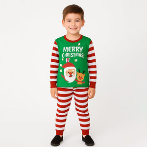 9 - 13 Yrs, Red bold Stripes,soft Cotton Kids Christmas Nightsuit - 9 Years Nightsuits