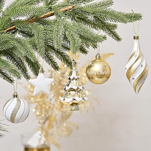90 pcs Bronze Metal Shaded Big Star themed Christmas Ball Tree ornaments XMAS Decoration Set - Little Surprise Box90 pcs Bronze Metal Shaded Big Star themed Christmas Ball Tree ornaments XMAS Decoration Set