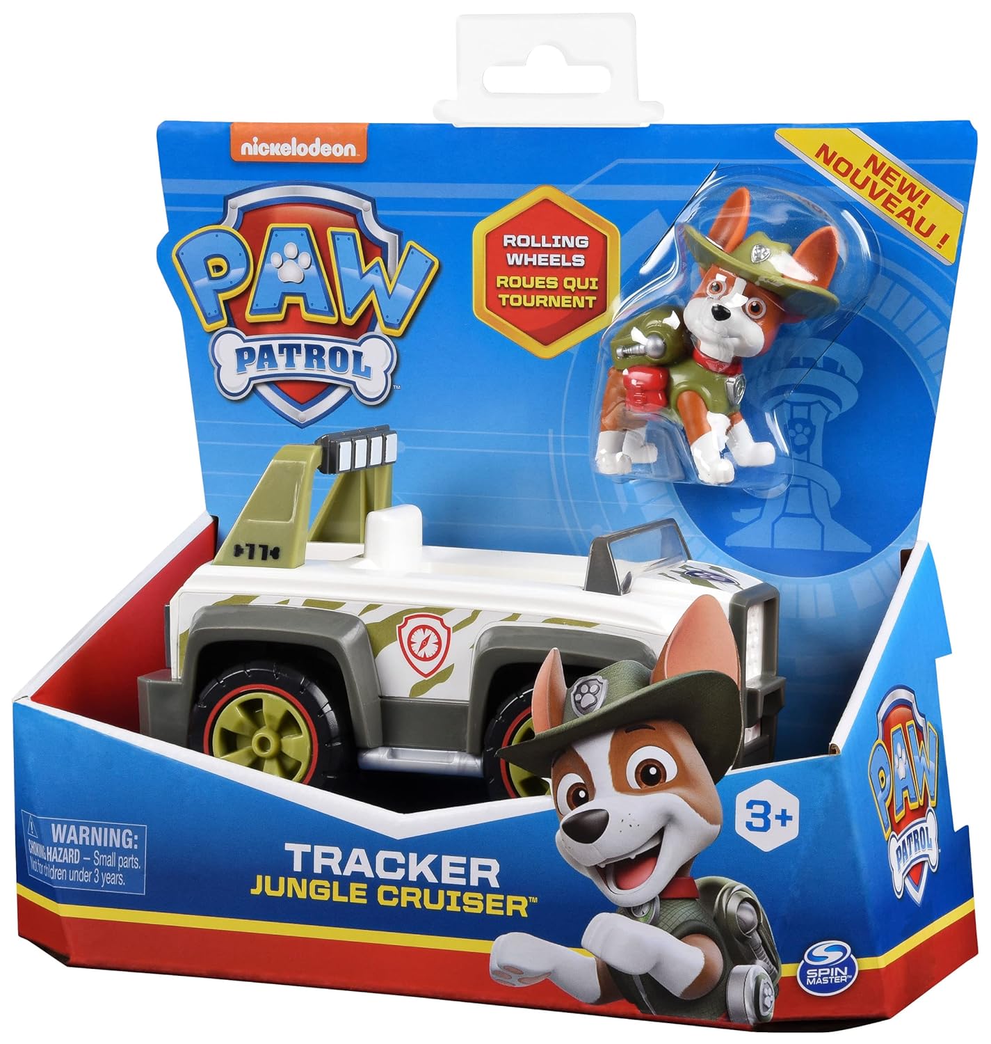 PAW Patrol Tracker’s Jungle Cruiser Vehicle with Figure, for Age 3 and Up