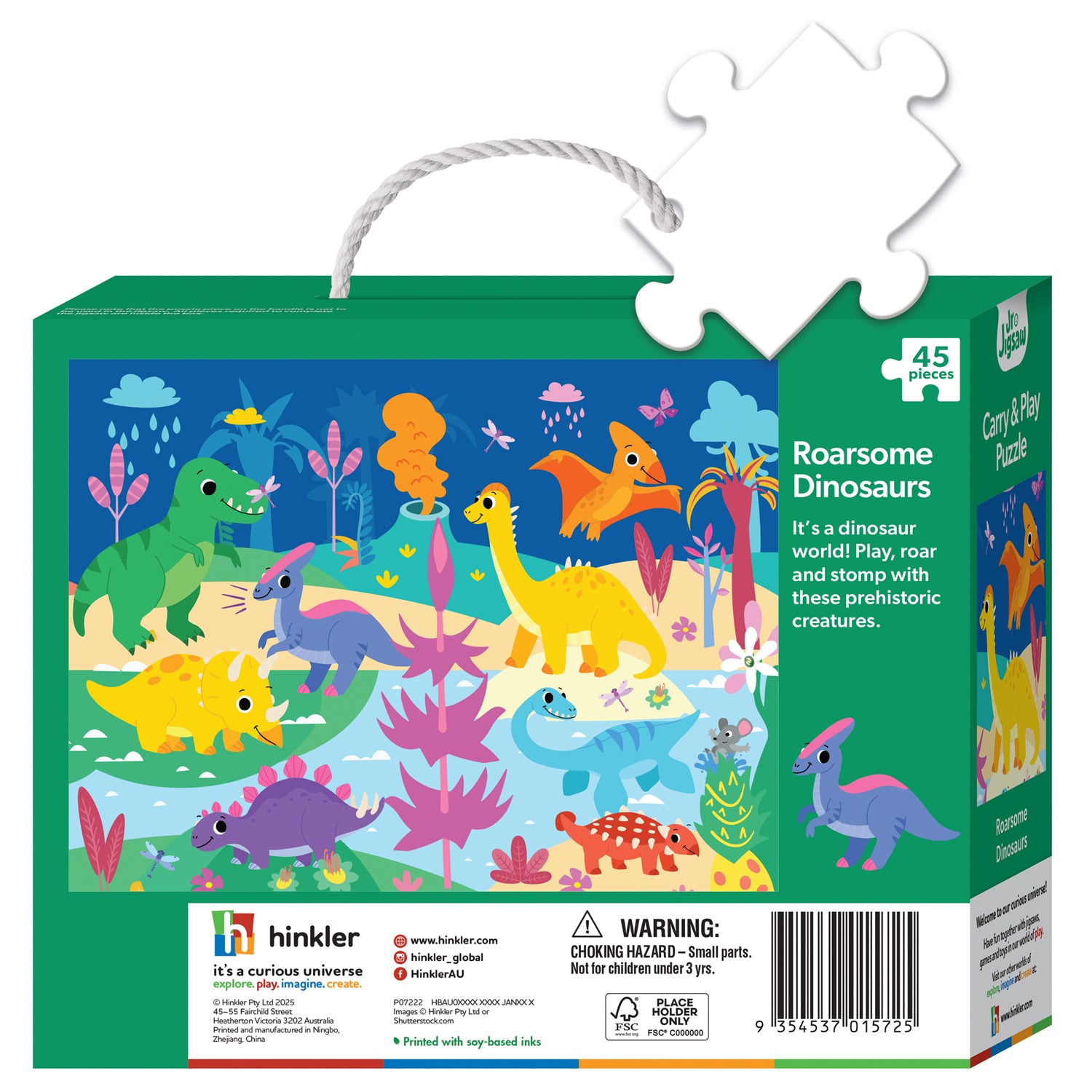 Parragon Publishing Junior Jigsaw Carry & Play Roarsome Dinosaurs | Jigsaw Puzzle
