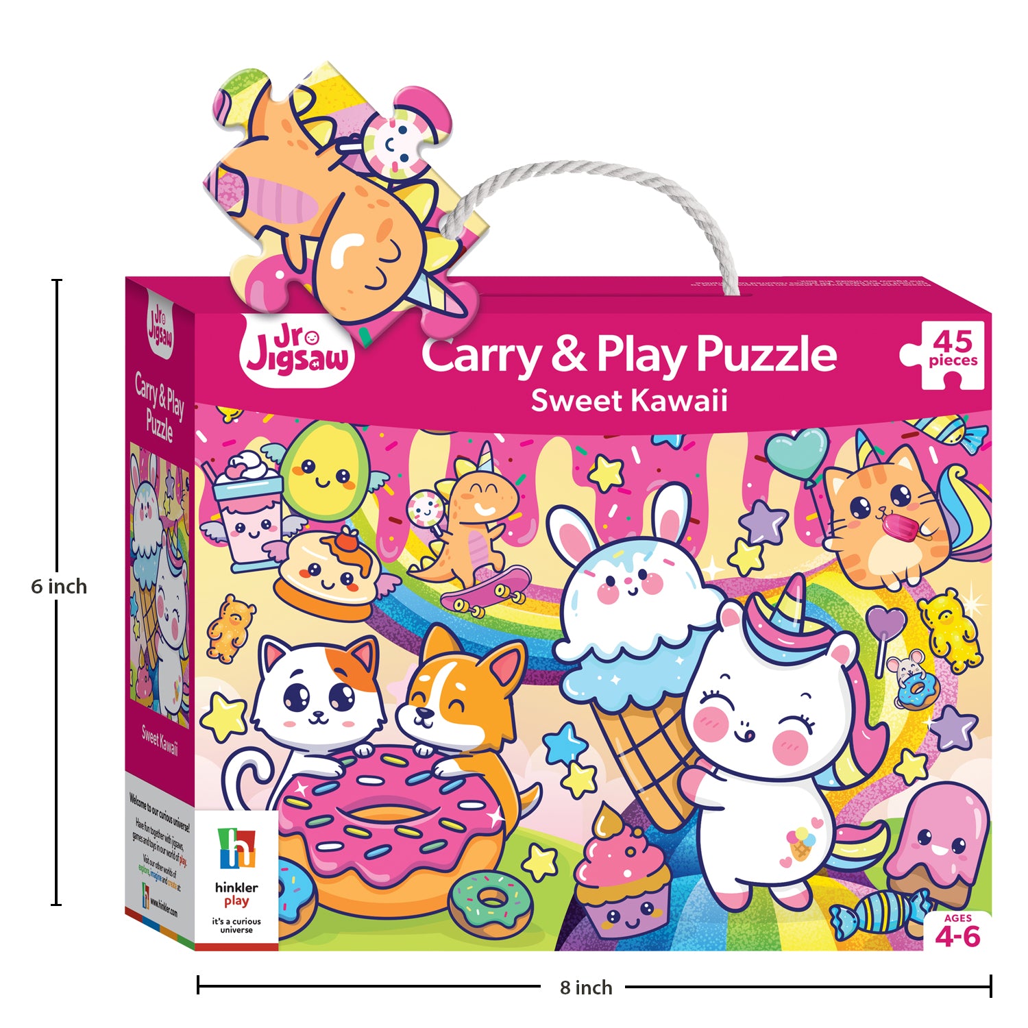 Parragon Publishing Junior Jigsaw Carry & Play Sweet Kawaii | Jigsaw Puzzle