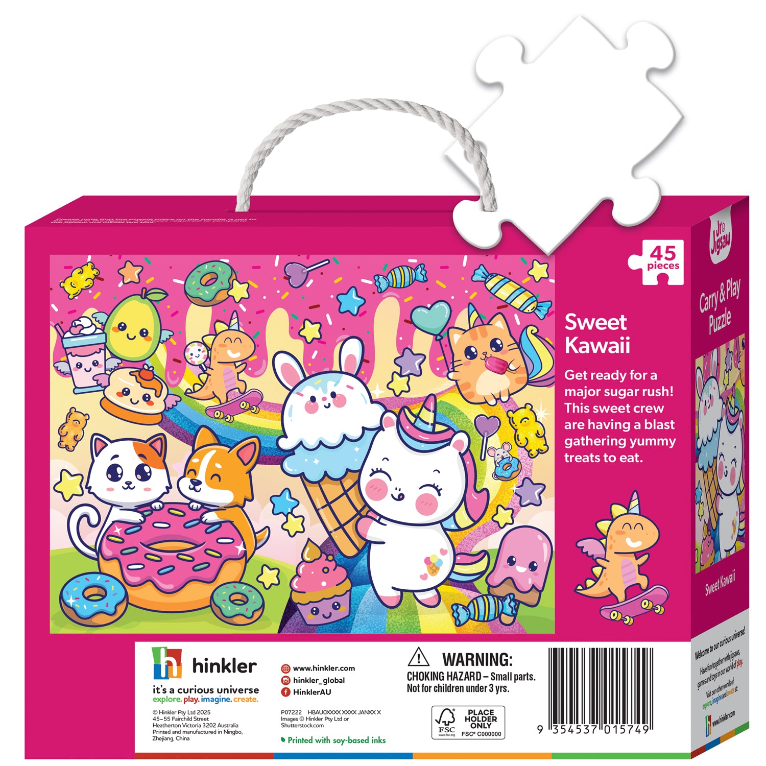 Parragon Publishing Junior Jigsaw Carry & Play Sweet Kawaii | Jigsaw Puzzle