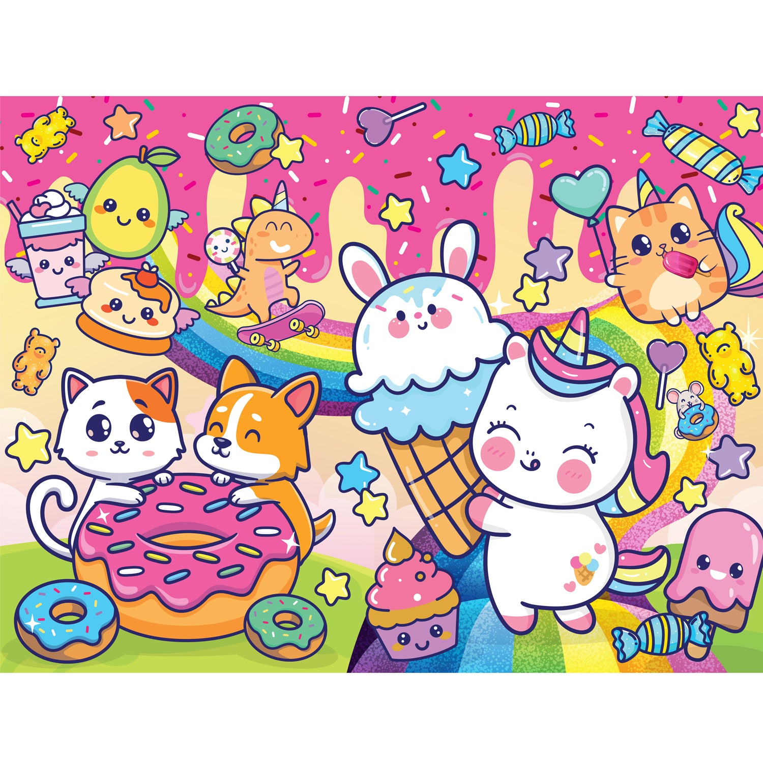 Parragon Publishing Junior Jigsaw Carry & Play Sweet Kawaii | Jigsaw Puzzle