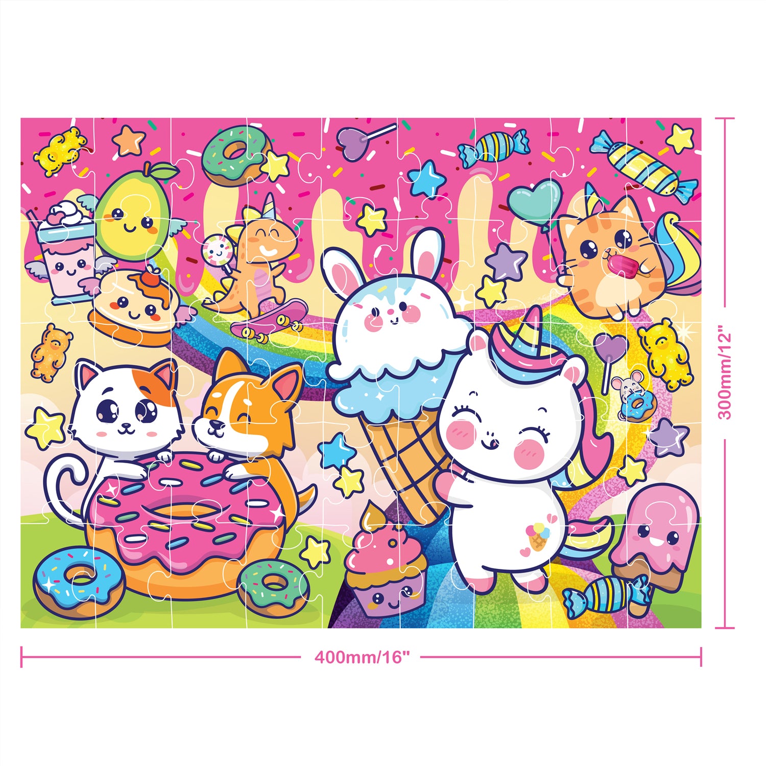 Parragon Publishing Junior Jigsaw Carry & Play Sweet Kawaii | Jigsaw Puzzle