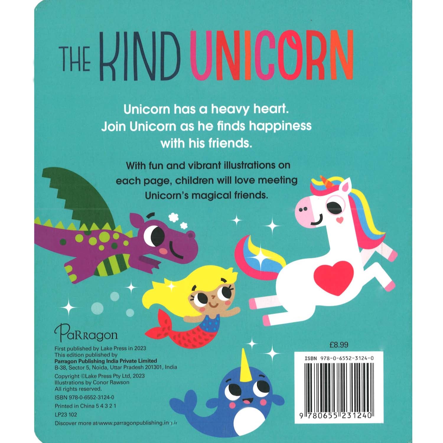 Parragon Publishing Graduating Board Book – The Kind Unicorn