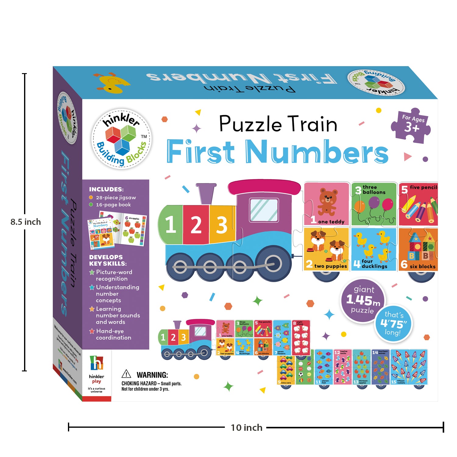 Parragon Publishing Building Blocks Puzzle Train First Numbers | Jigsaw Set