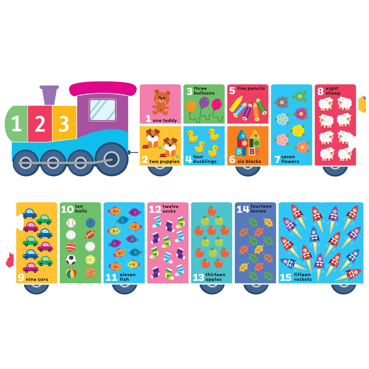 Parragon Publishing Building Blocks Puzzle Train First Numbers | Jigsaw Set