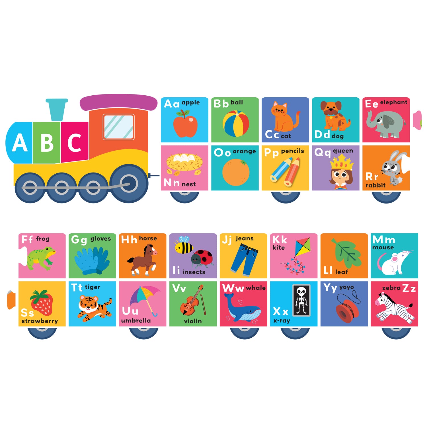 Parragon Publishing Building Blocks Puzzle Train First Alphabet | Jigsaw Set