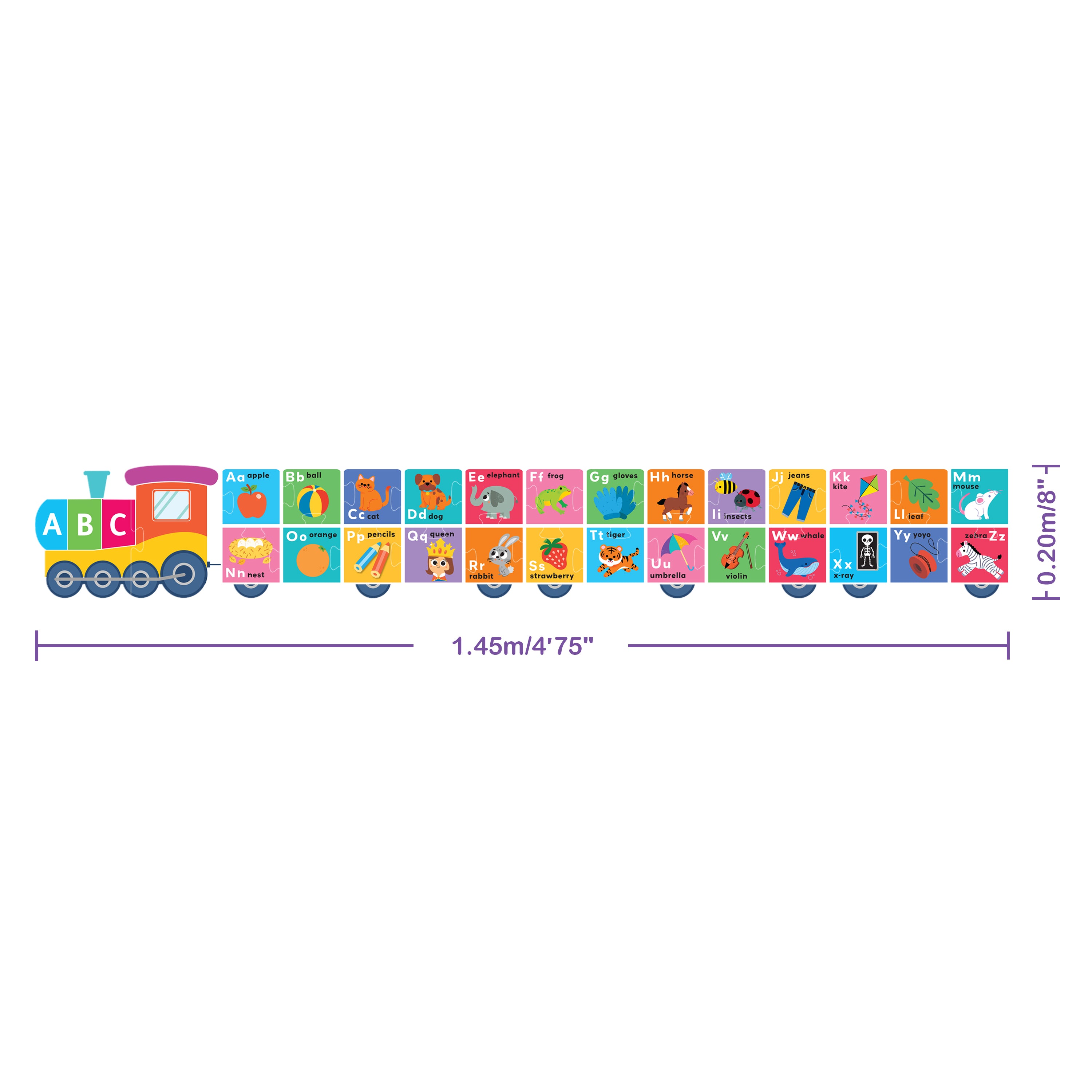Parragon Publishing Building Blocks Puzzle Train First Alphabet | Jigsaw Set