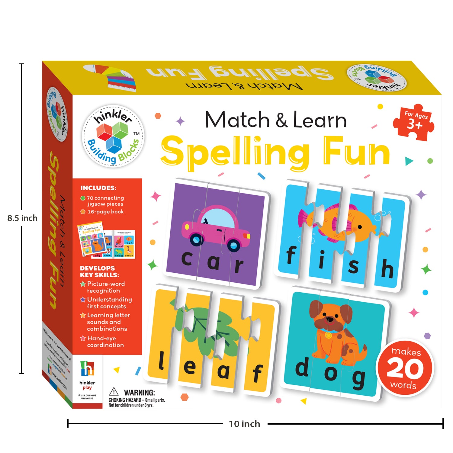 Parragon Publishing Building Blocks Match & Learn Spelling Fun | Jigsaw Set