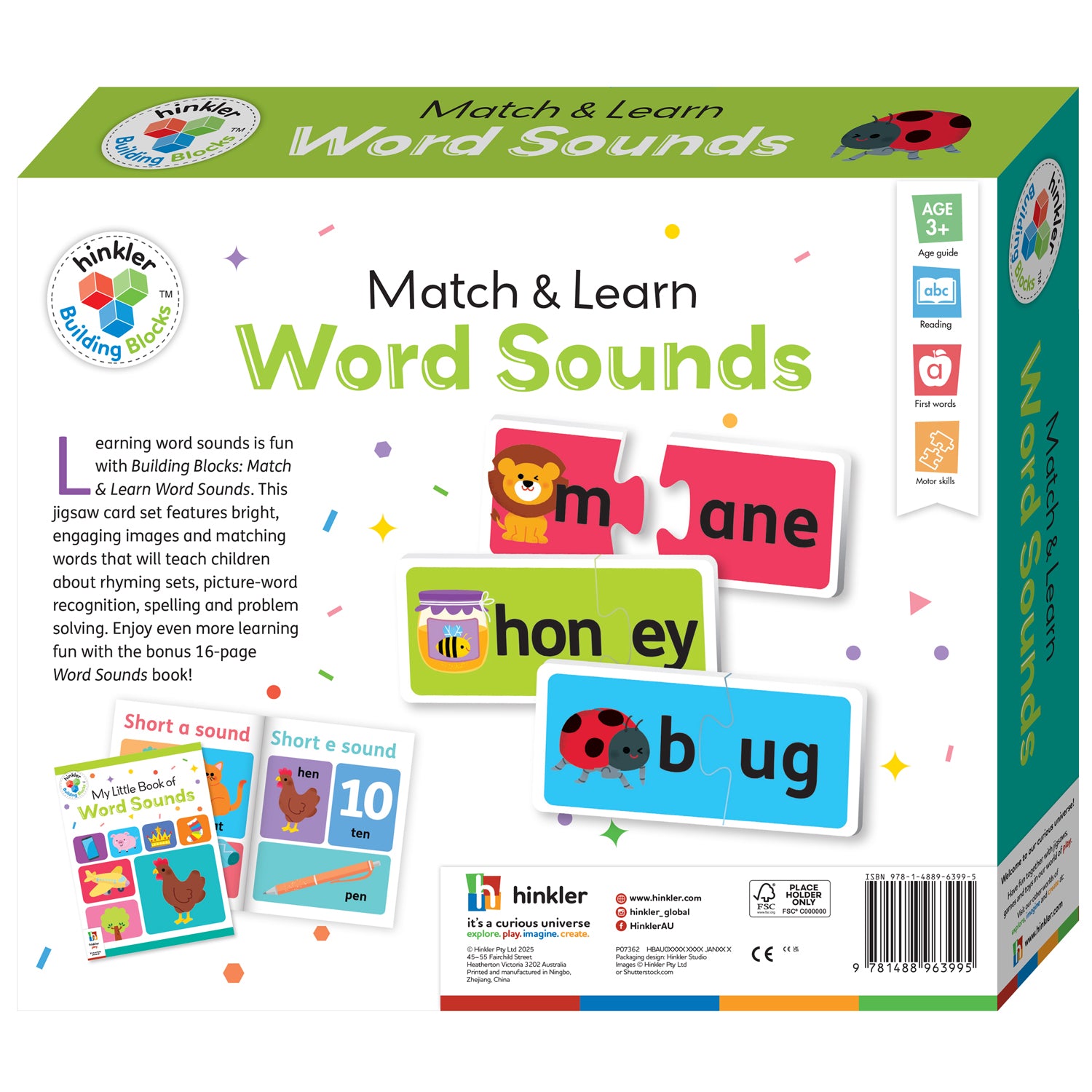 Parragon Publishing  Building Blocks Match & Learn Word Sounds | Jigsaw Set