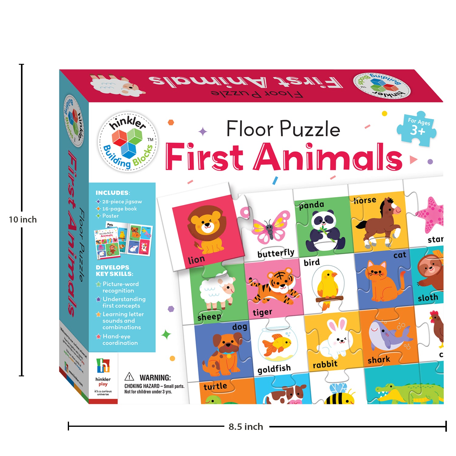 Parragon Publishing Building Blocks Floor Puzzle First Animals | Jigsaw Set