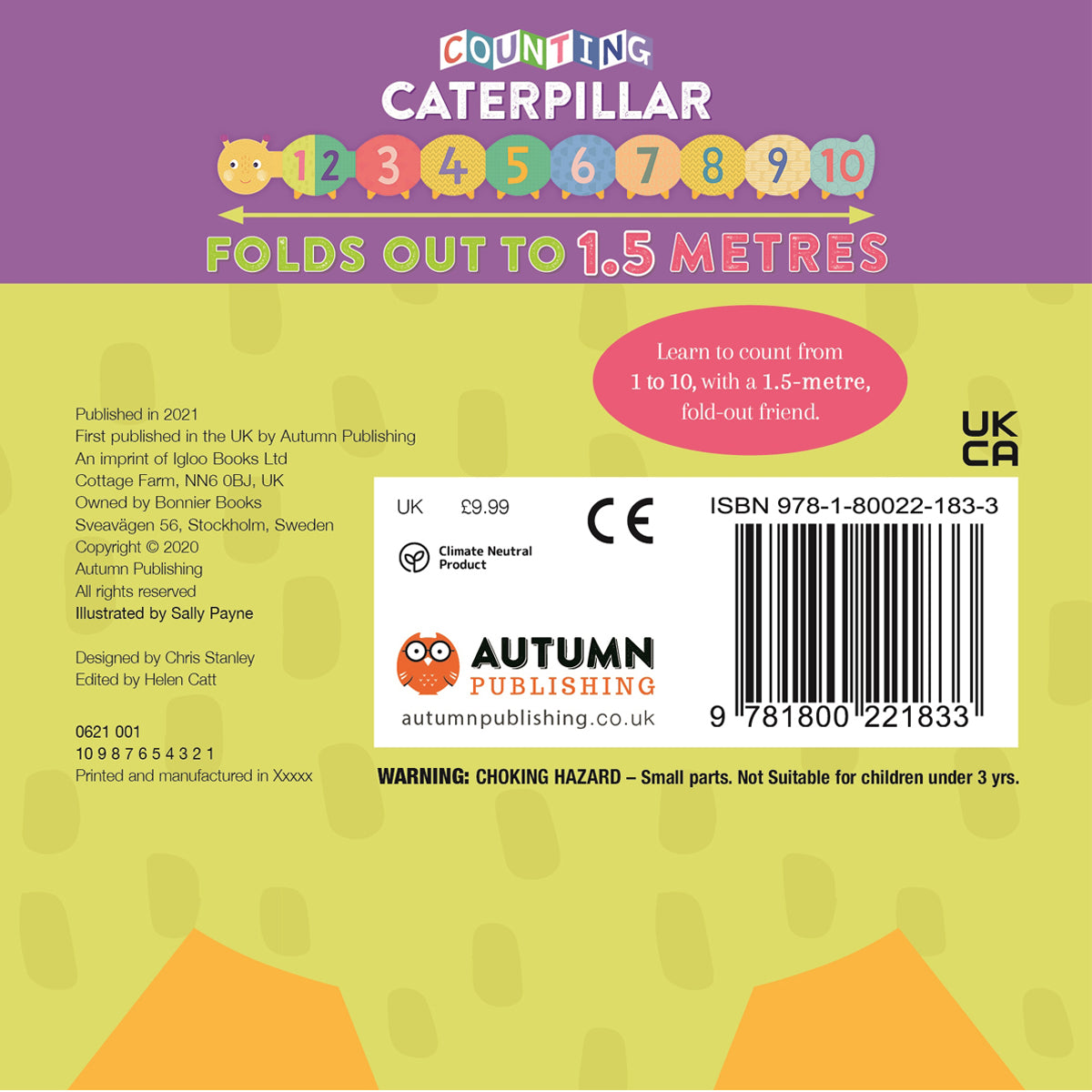 Parragon Publishing Counting Caterpillar (Fold-out Book) For Kids