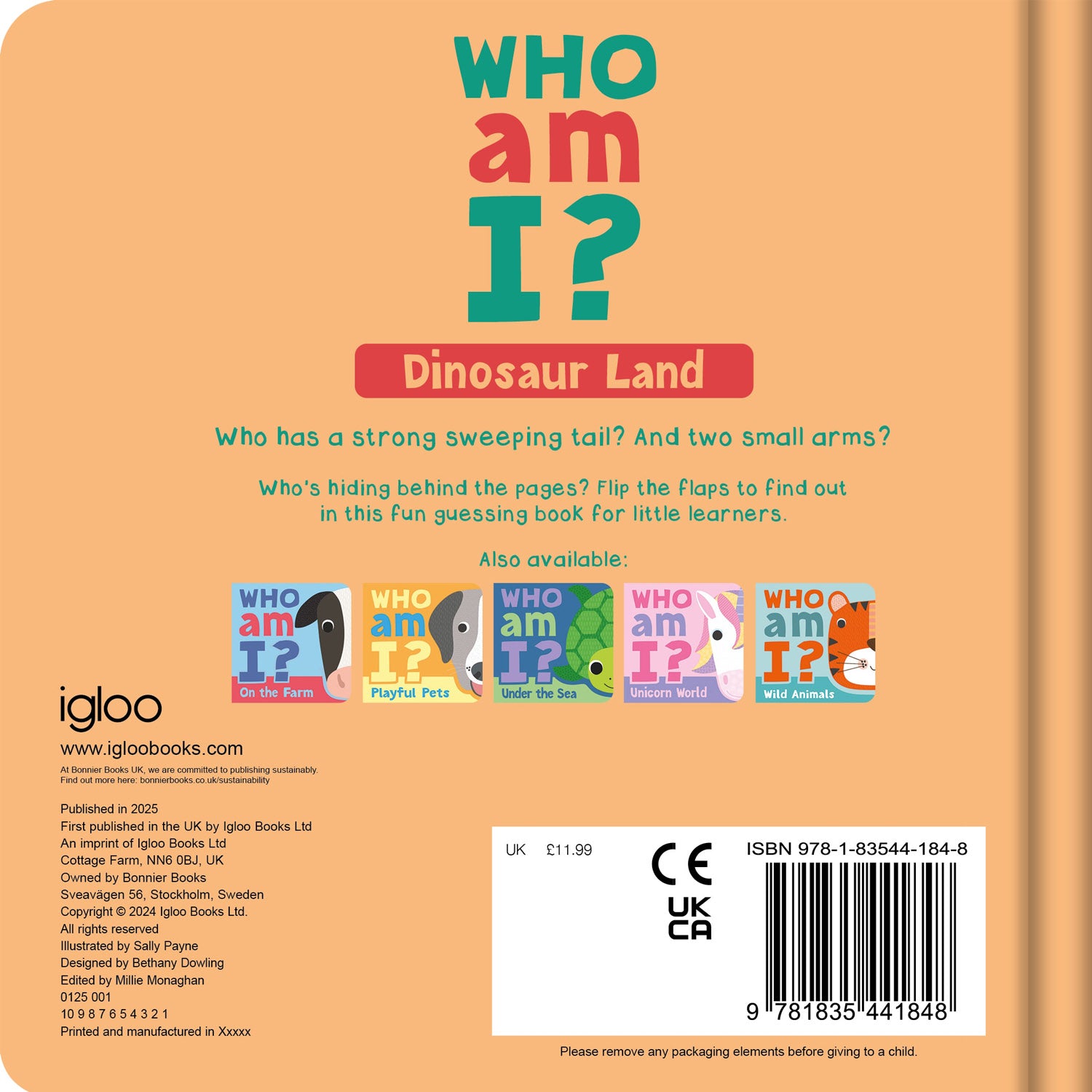 Parragon Publishing Who Am I? Dinosaur Land |A Fun Lift-the-Flap Book for Toddlers
