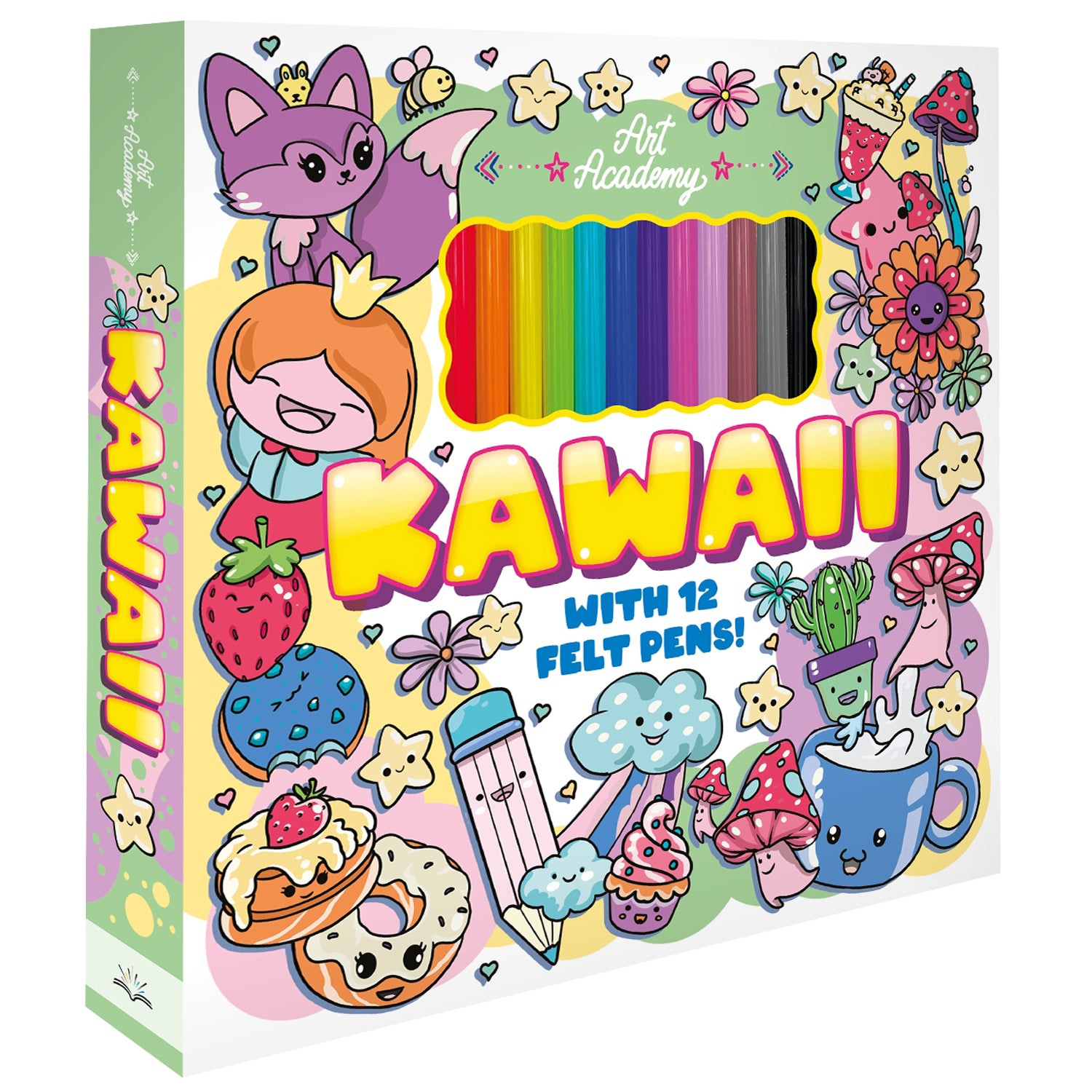 Parragon Publishing Art Academy Eco: Kawaii | Adorable Kawaii Coloring Book for Kids