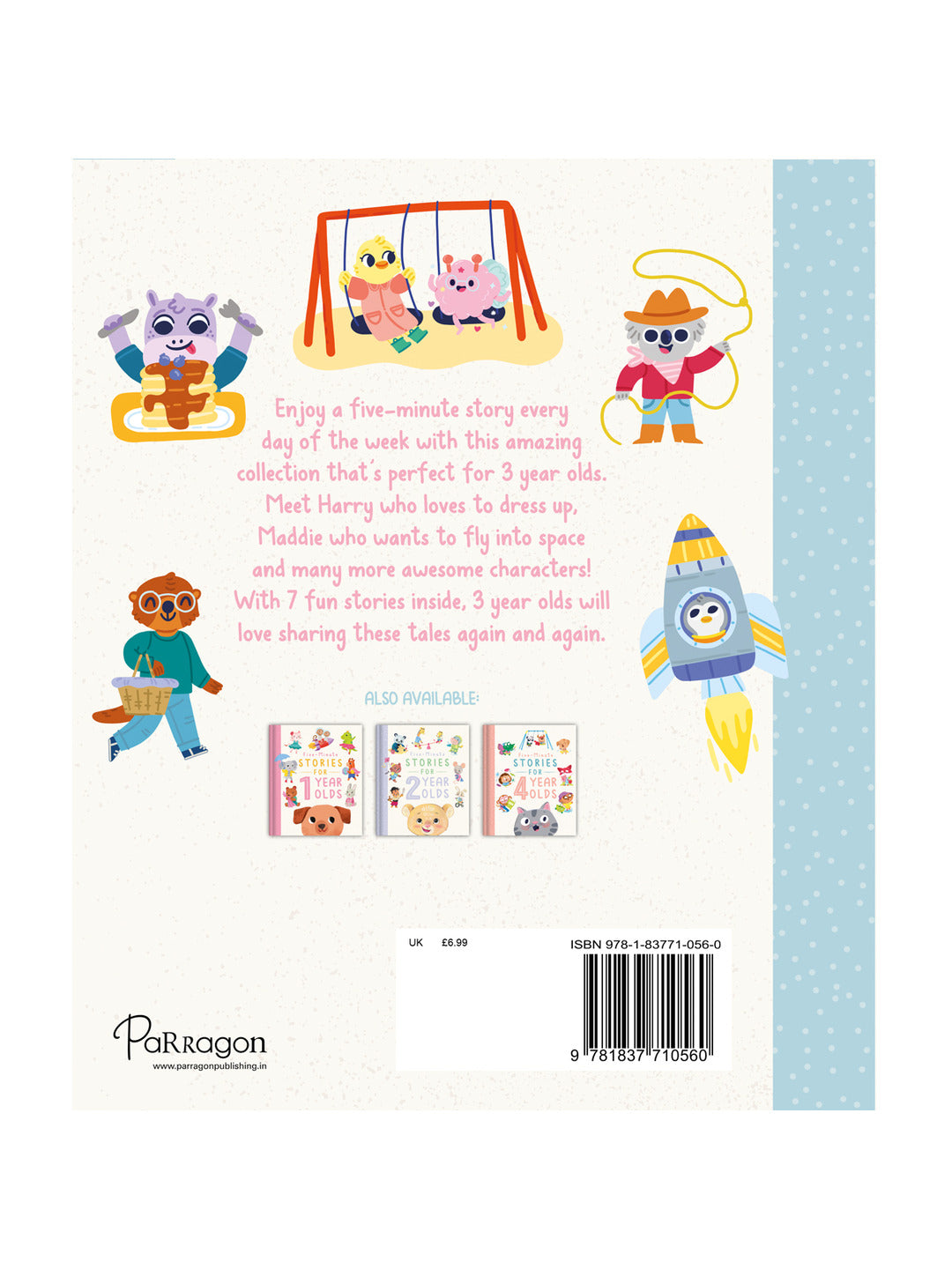 Parragon Publishing Five-Minute Stories for 3 Year Olds