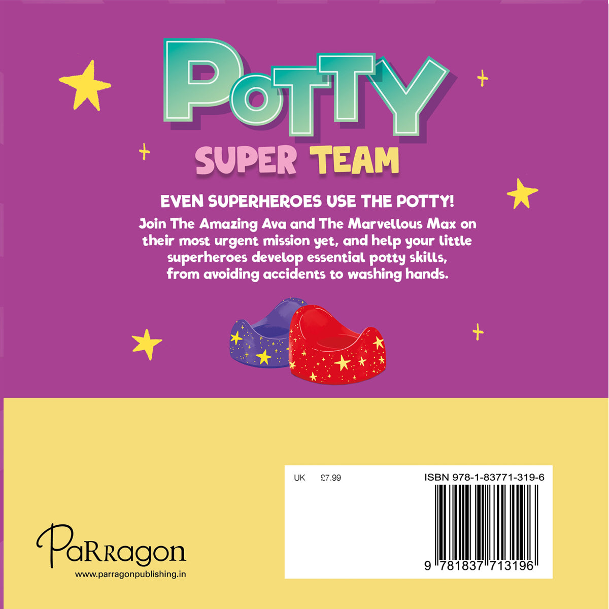 Parragon Publishing Potty Super Team | Learn How to Use The Potty