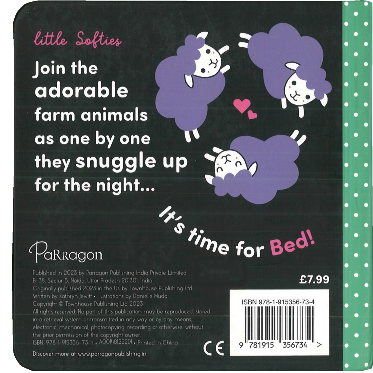 Parragon Publishing Little Softies: Time for Bed! (With Felt Edges)