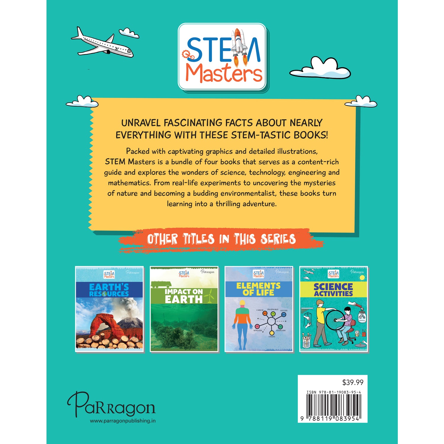 Parragon Publishing STEM Masters Box | Reference books for kids Set of 4 books