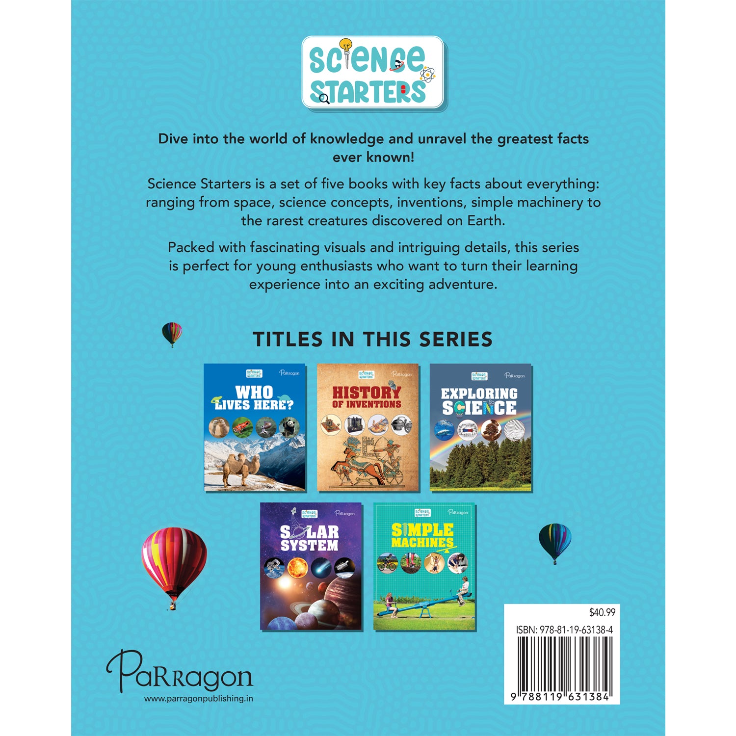 Parragon Publishing Science Starters: Young Learners | Pack of 5 Reference Books