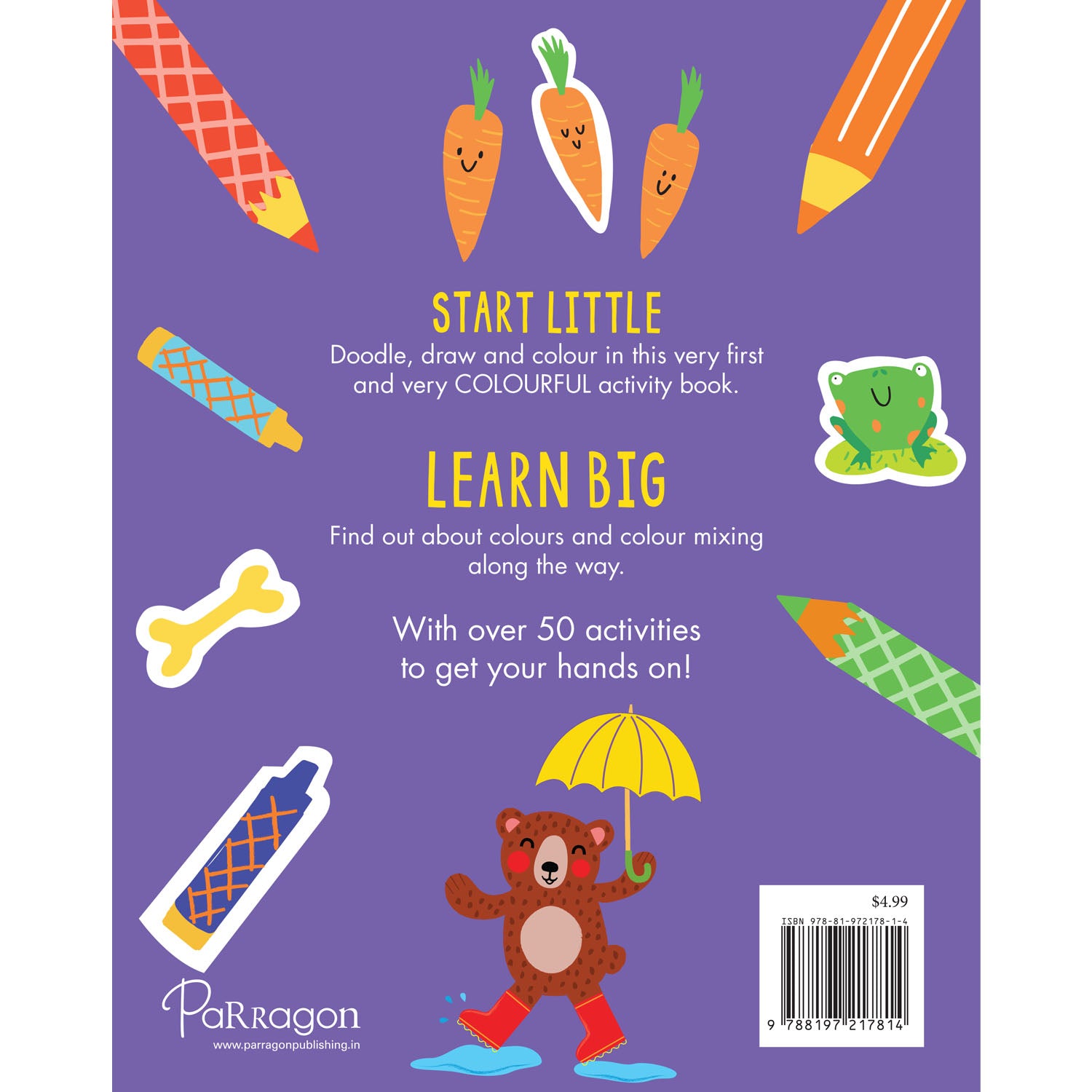 Parragon Publishing Start Little Learn Big: Red, Yellow, Blue | A Book of Colours