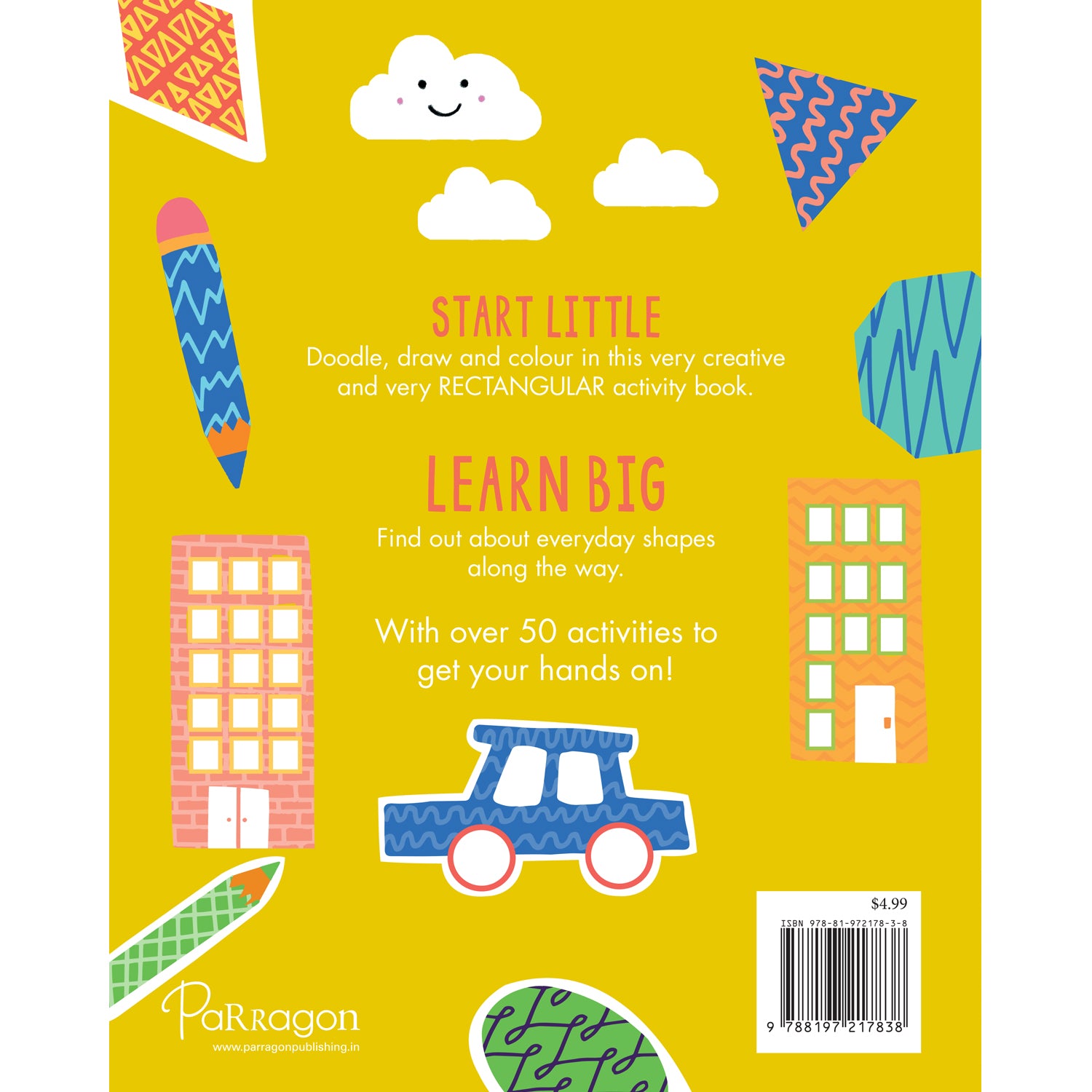 Parragon Publishing Start Little Learn Big: Circles, Squares, Stars | A Book of Shapes