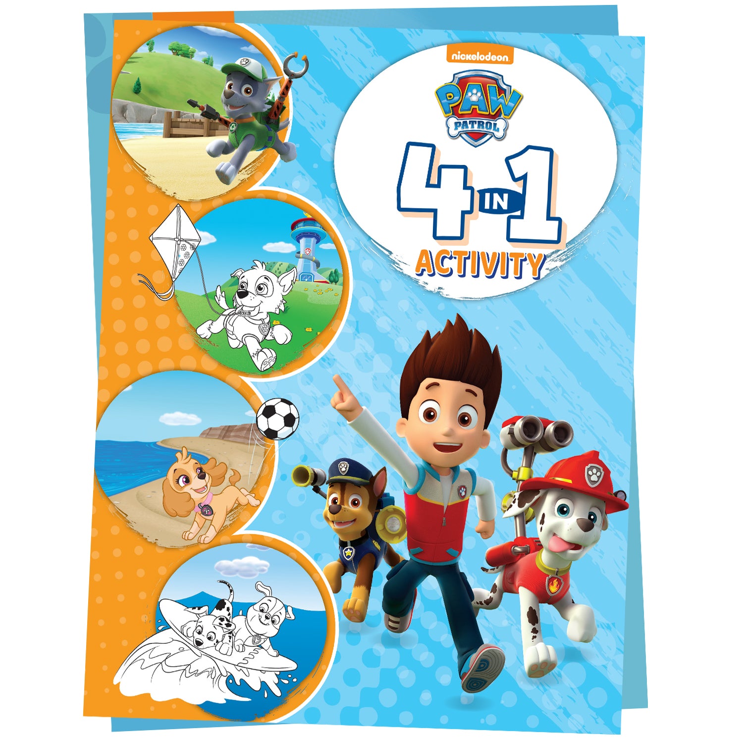 Parragon Publishing Nickelodeon PAW Patrol: 4-in-1 Activity Book Puzzles, Coloring, Games, and More for Kids