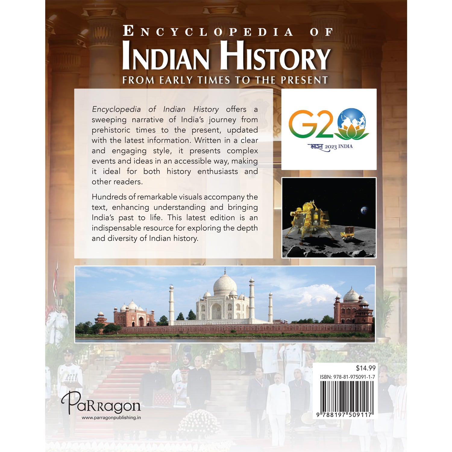 Parragon Publishing Encyclopedia of Indian History A Fascinating Journey Through India’s From the Past to the Present