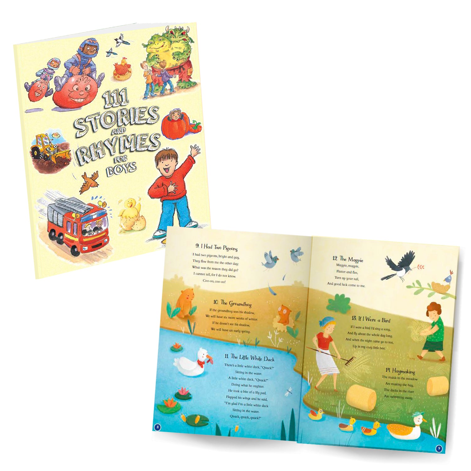 Parragon Publishing 111 Animal Stories & Rhymes Pack of 2 Books| Short Stories