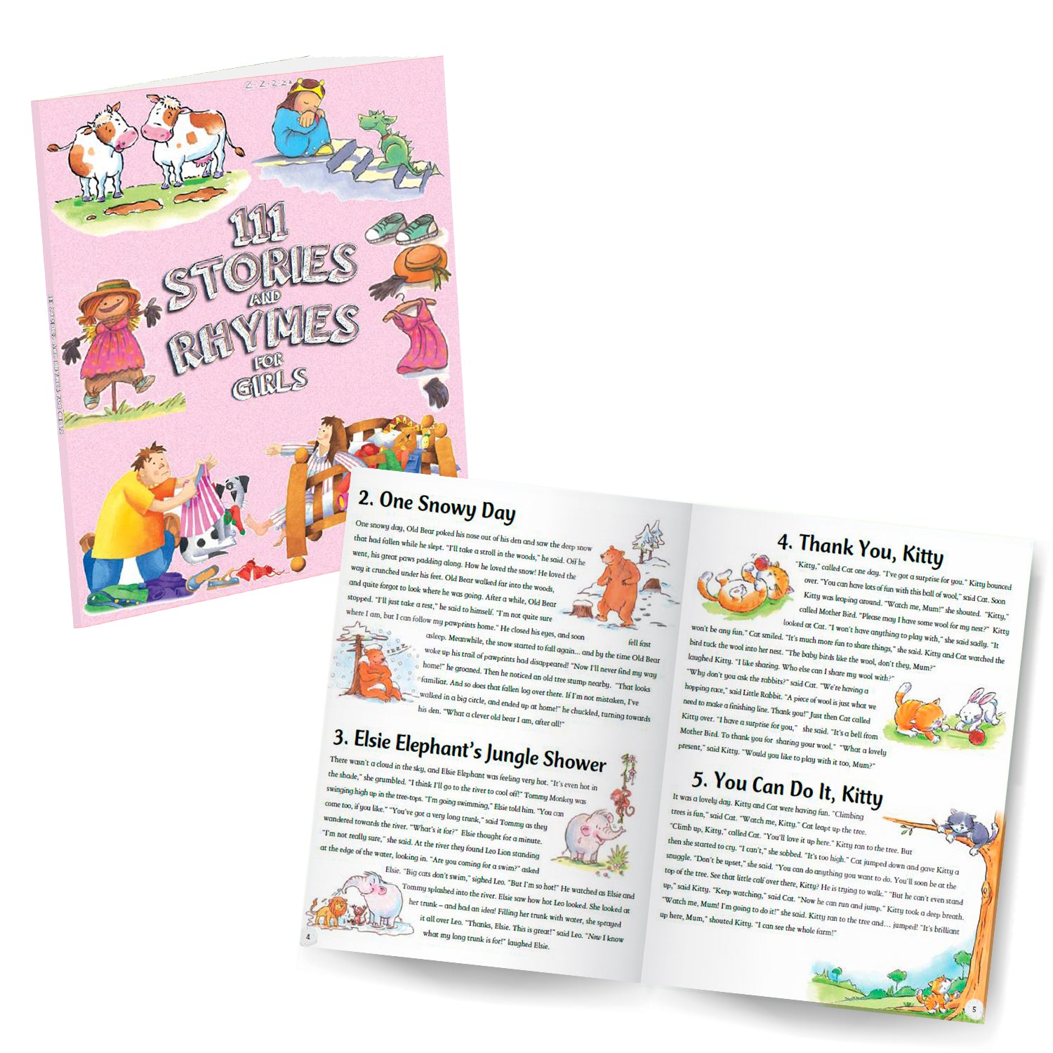 Parragon Publishing 111 Stories & Rhymes Pack of 4 Storybooks for Kids | Short Stories