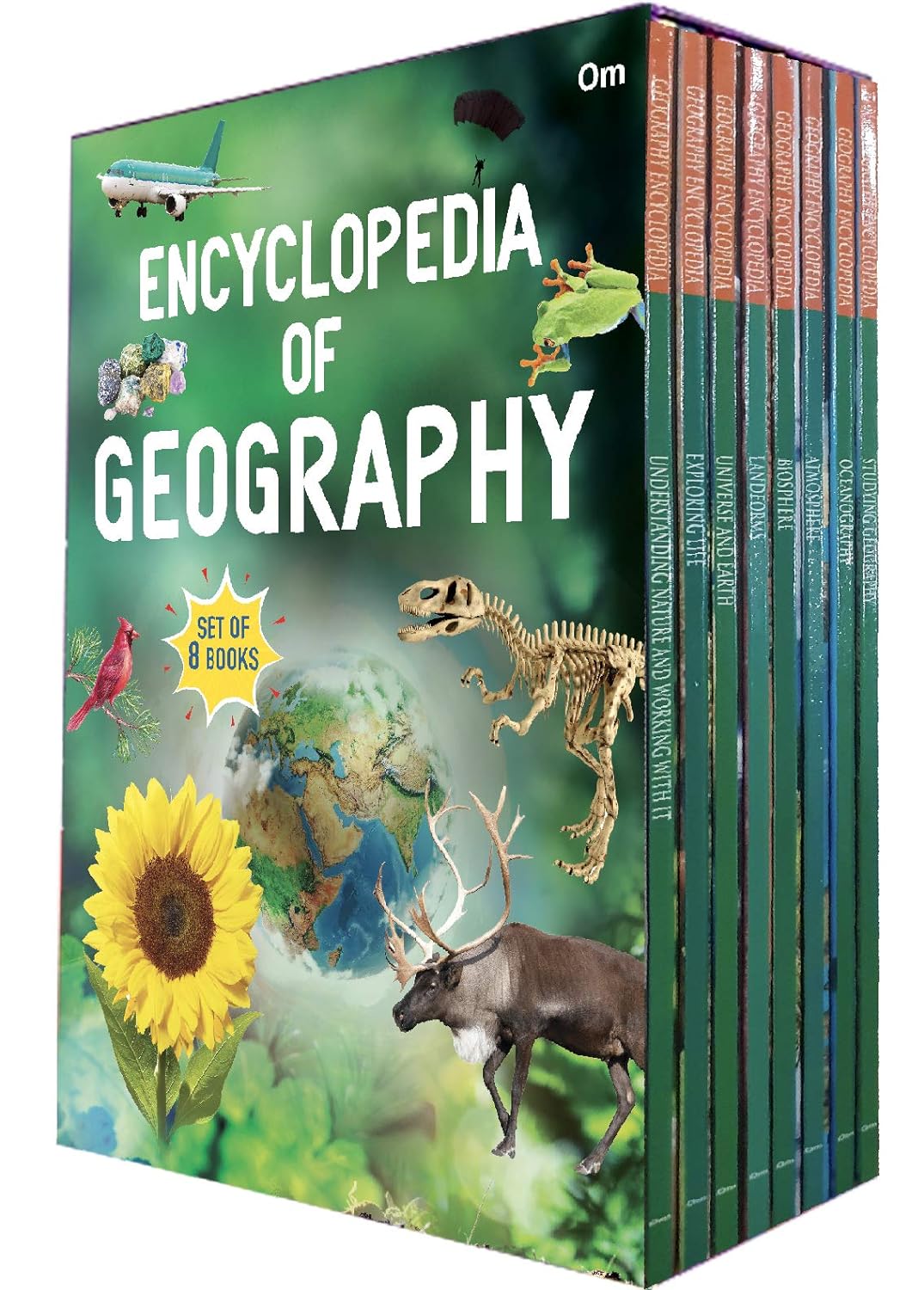 Om Books International  Encyclopedia of Geography ( Set of 8 Books) (Encyclopedias)