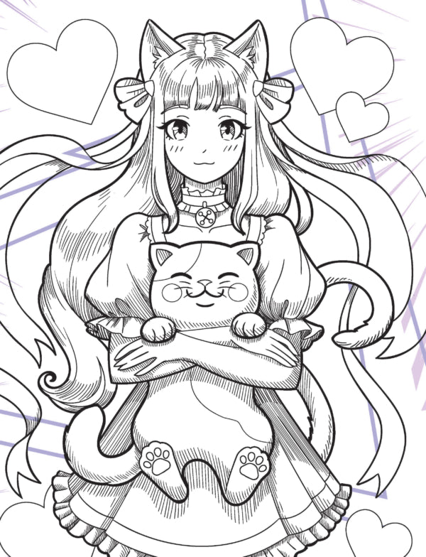 Dreamland Publications Colour Your Own Manga Book 3 With Free Manga Colouring Poster Age 4+