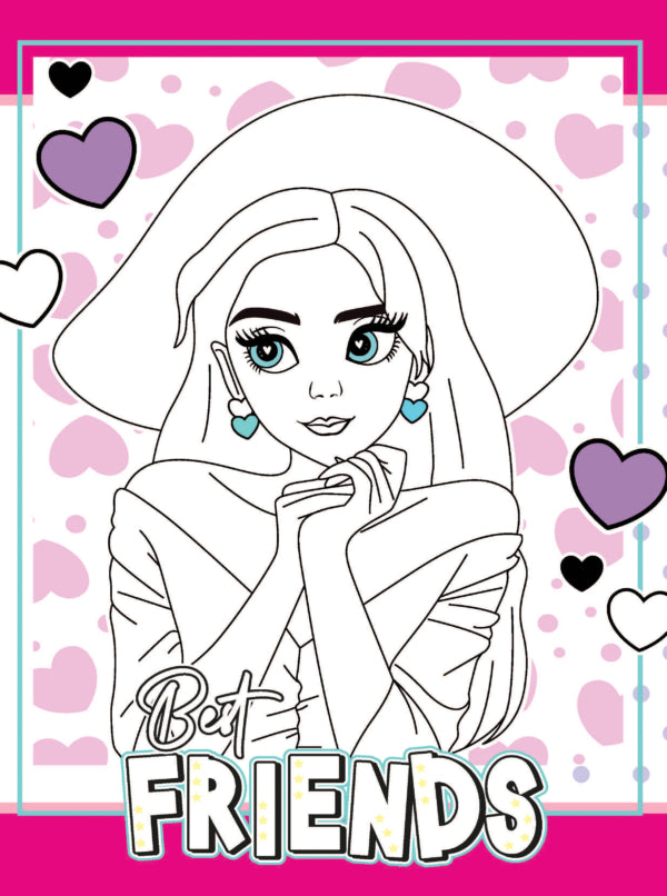 Dreamland Publications Colour Your Own Manga Book 4 With Free Manga Colouring Poster Age 4+