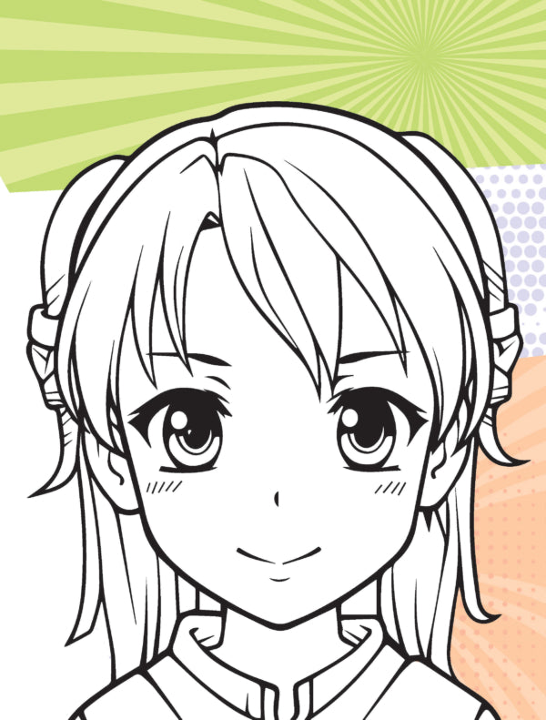 Dreamland Publications Colour Your Own Manga Book 3 With Free Manga Colouring Poster Age 4+