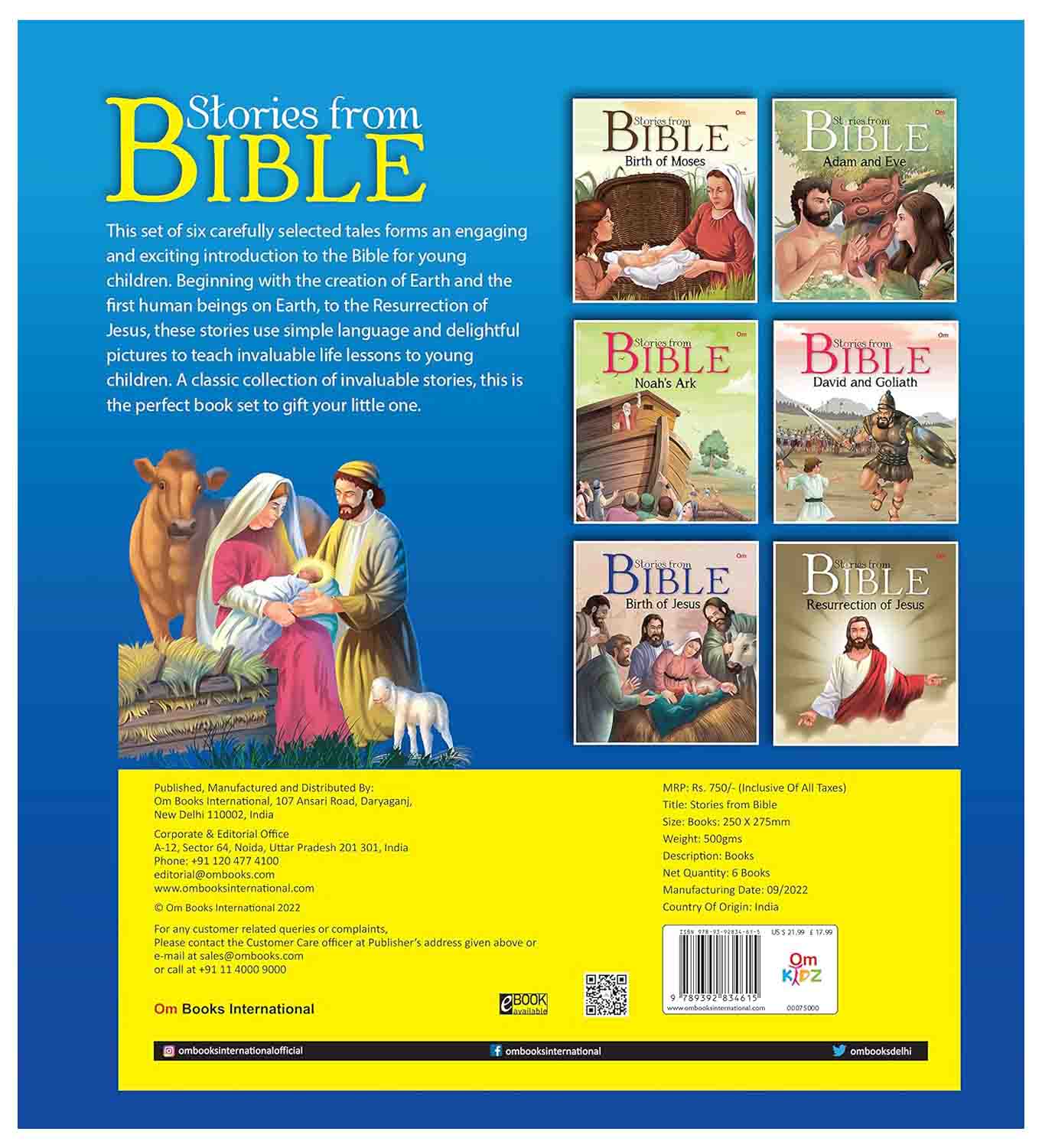 Om Books International Stories From Bible Set of 6 Books