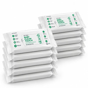 99% Pure Water Baby Clean Touch Wipes - Pack of 10 (10 Pulls) - Baby Skincare