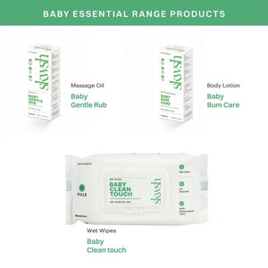 99% Pure Water Baby Clean Touch Wipes - Pack of 5 (10 Pulls) - Baby Skincare