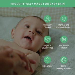 99% Pure Water Baby Clean Touch Wipes - Pack of 5 (10 Pulls) - Baby Skincare