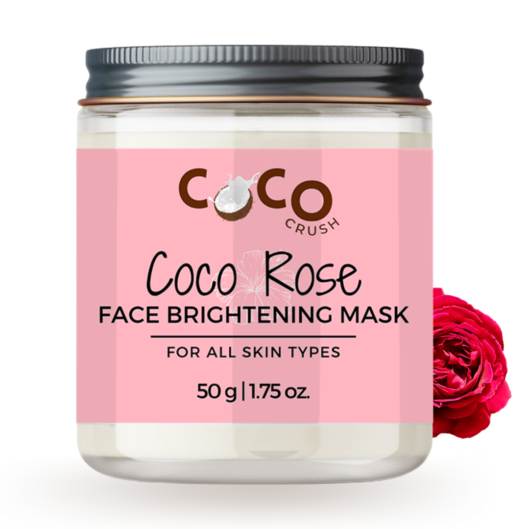 COCO CRUSH Rose Almond Face Pack for Skin Brightening, Lightening - 50GMS