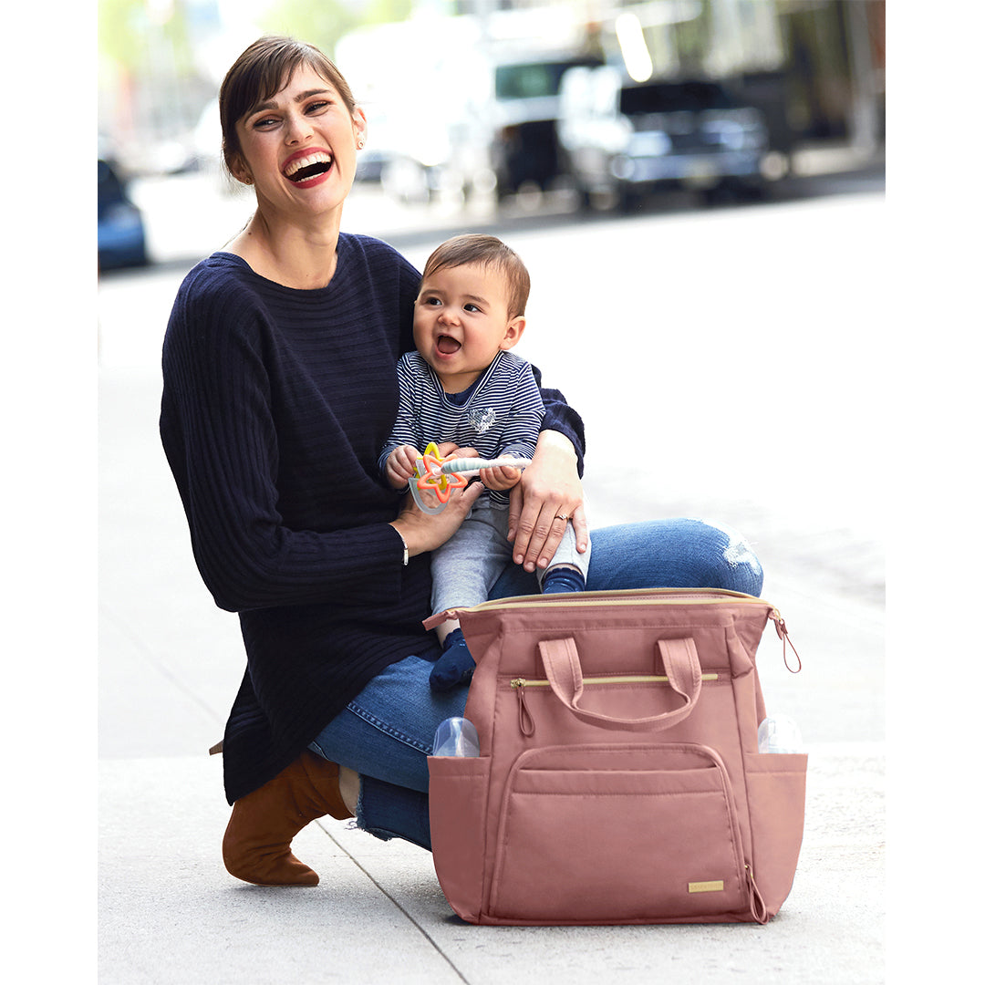 Skip Hop Mainframe Backpack Diaper Bags- Dusty Rose