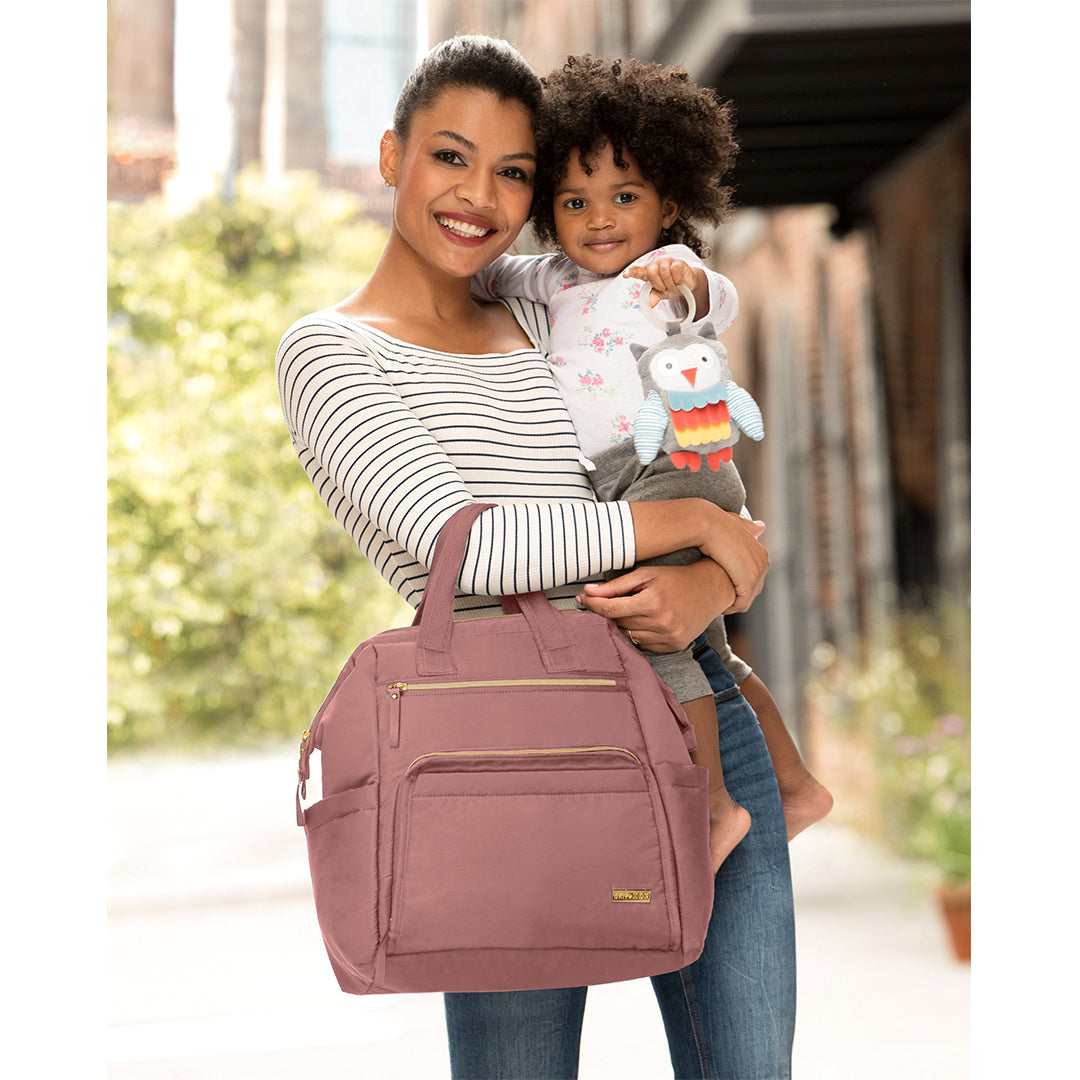 Skip Hop Mainframe Backpack Diaper Bags- Dusty Rose