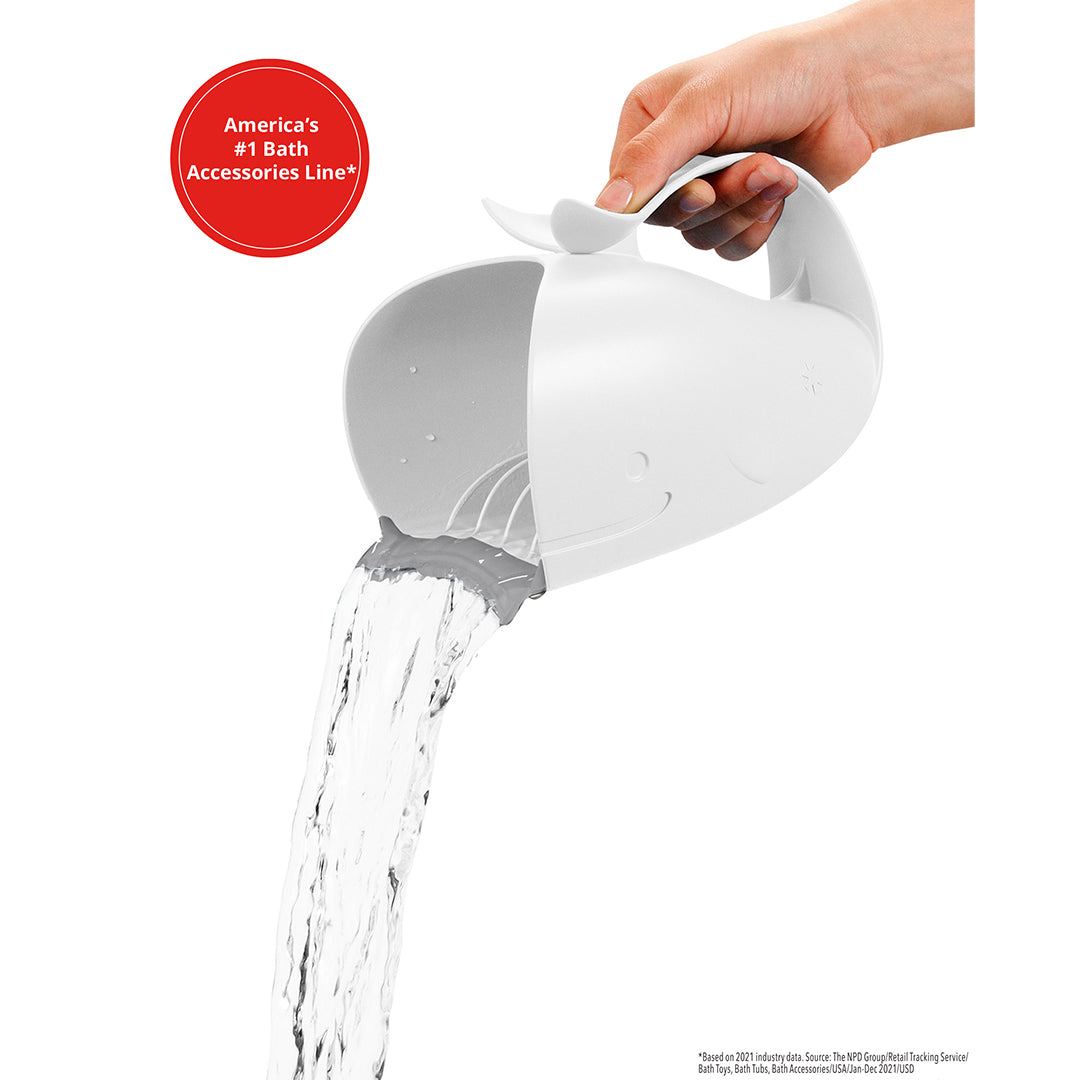 Skip Hop Moby Waterfall Rinser Bath & Potty Bath Accessory White