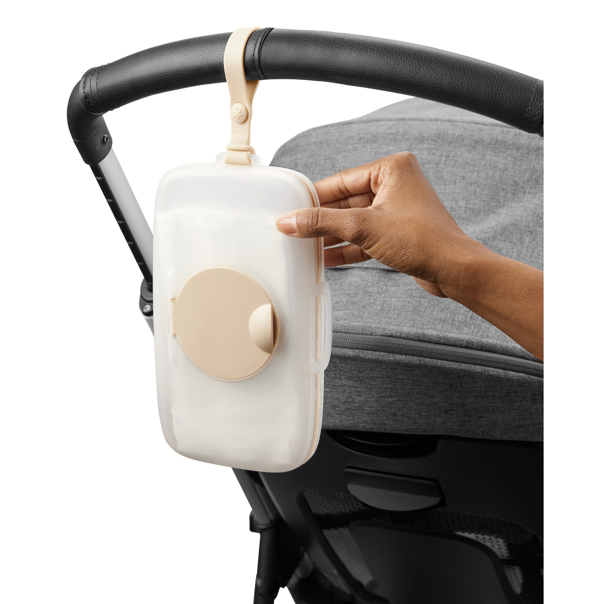 Skip Hop Grab & Go Snug Seal Wipes Case Oat Birth+ to 24M