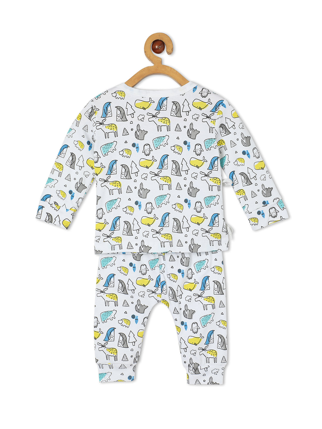 Newborn and Infant Pajama Set Combo of 3: Rainbow Land-Animal Party-Sleep Munchkins