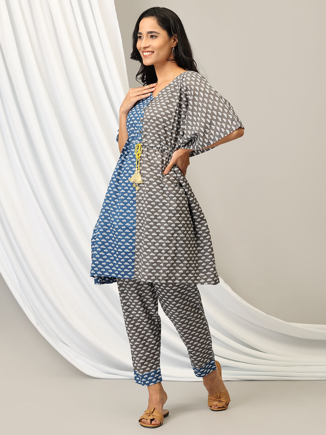 Auto-Ly Delighted Womens Kaftan Co-Ord Set