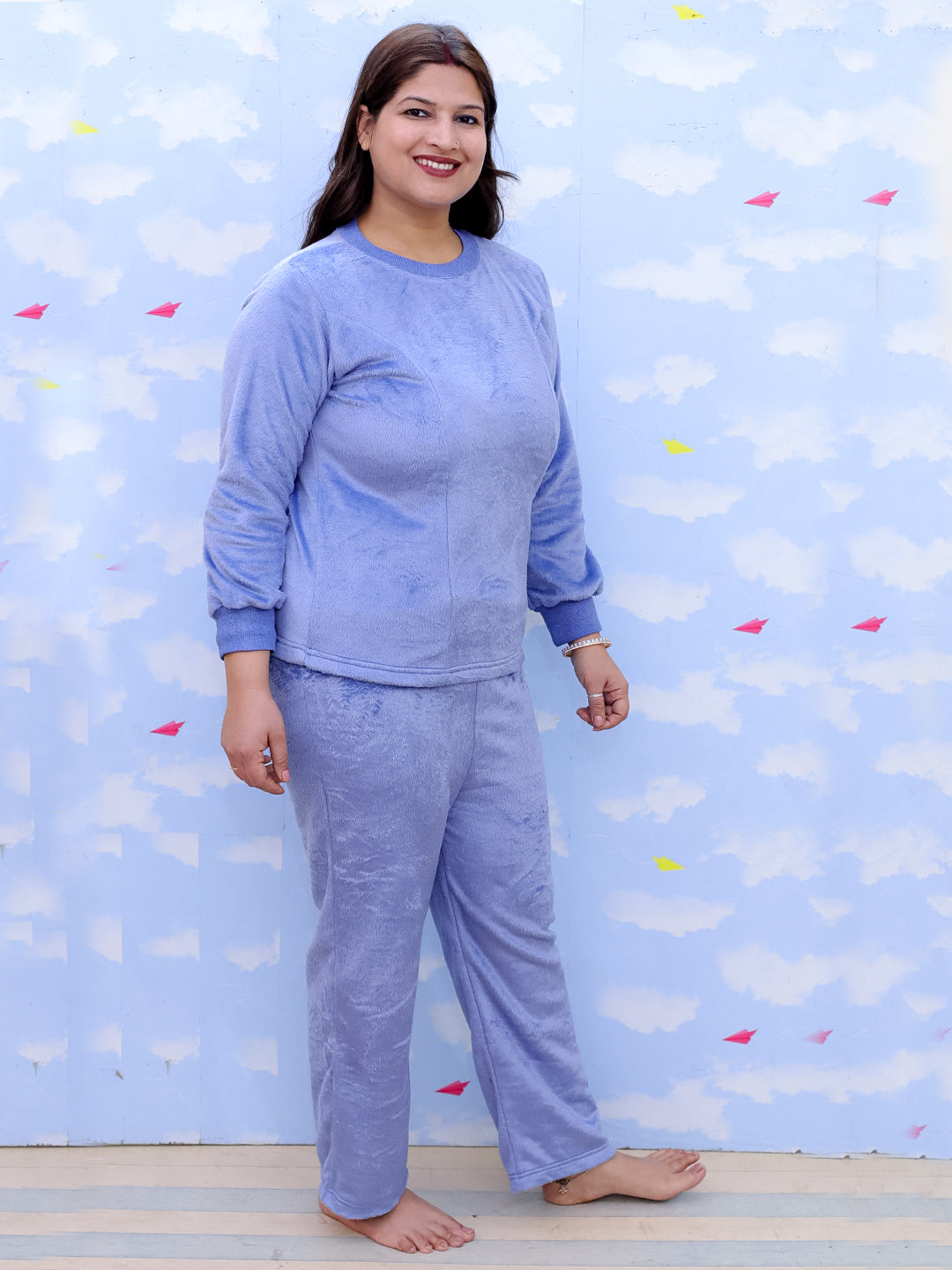 Azure Snuggle Womens Fleece Co-ord Set