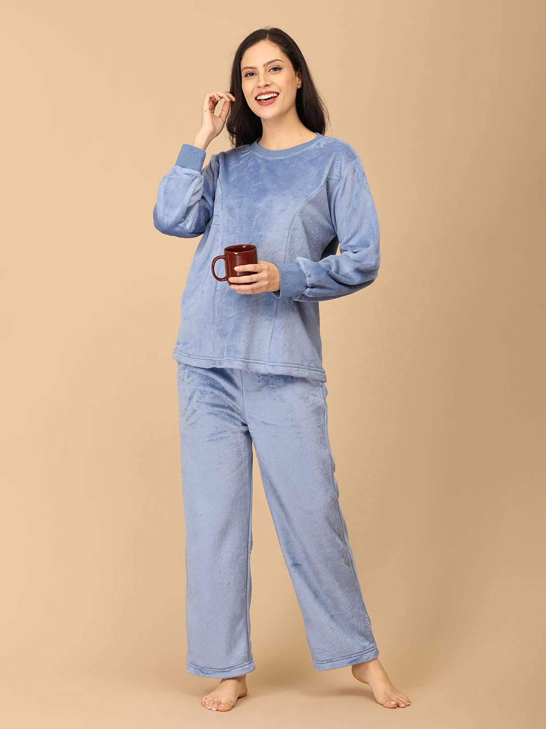 Azure Snuggle Womens Fleece Co-ord Set