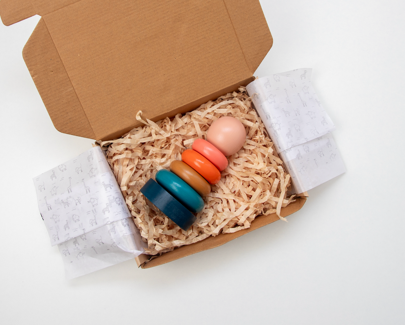 Birch & Bug Ring Stacker - Sunset