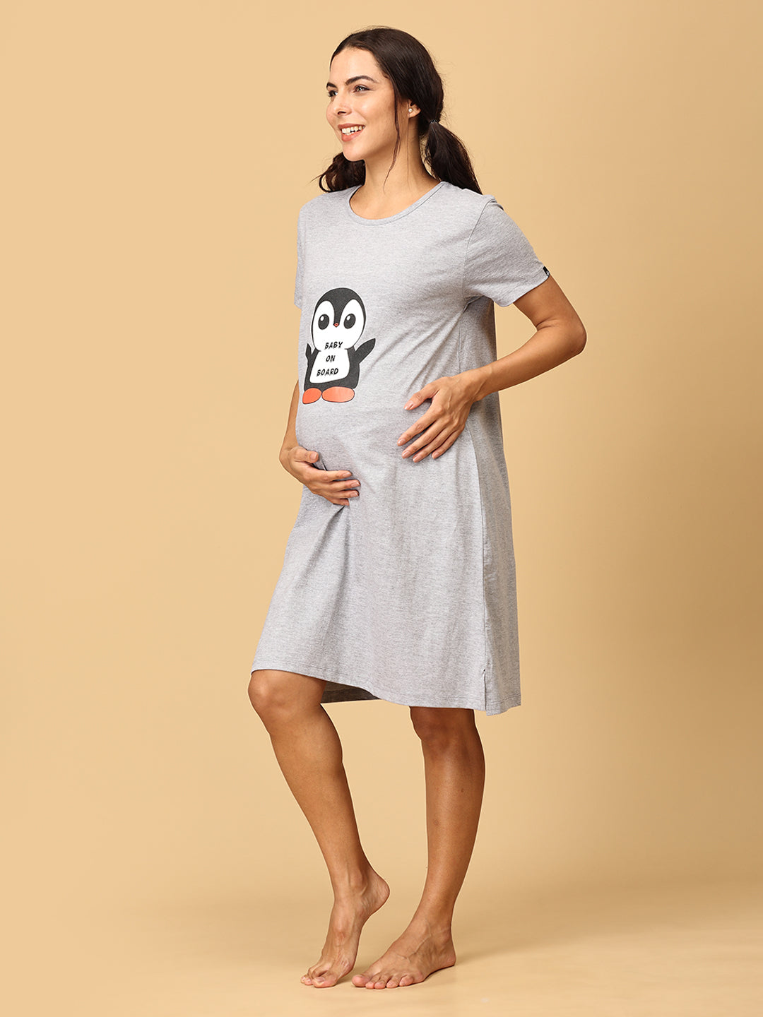 Baby On Board Maternity T- Shirt Dress